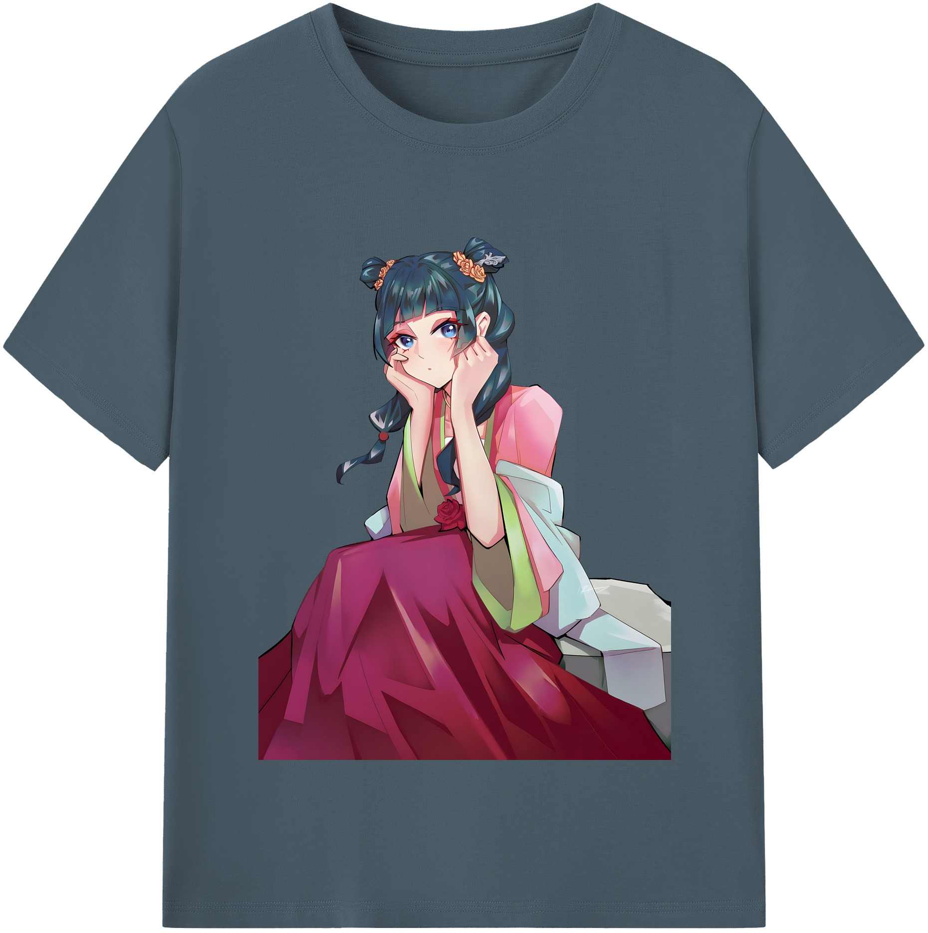 （画像用） 薬屋のひとりごと The Apothecary Diaries 綿100％半袖Tシャツ（フロントプリント）